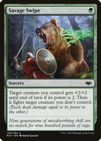 Savage Swipe Modern Horizons Magic card