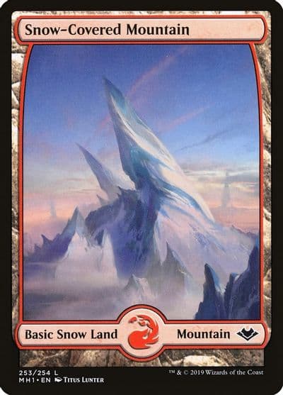 Snow Covered Mountain Modern Horizons Magic card