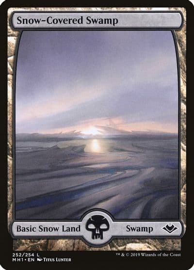 Snow Covered Swamp Modern Horizons Magic card