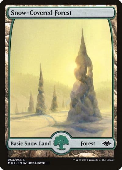 Snow Covered Forest Modern Horizons Magic card