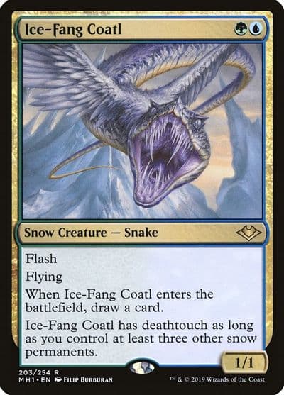 Ice Fang Coatl Modern Horizons Magic card
