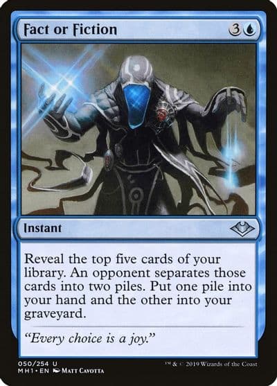 Fact or Fiction Modern Horizons Magic card