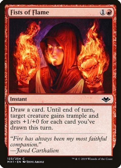Fists of Flame Modern Horizons Magic card