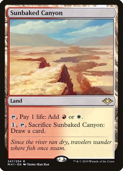 Sunbaked Canyon Modern Horizons Magic card