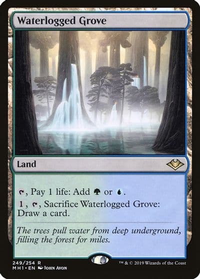 Waterlogged Grove Modern Horizons Magic card