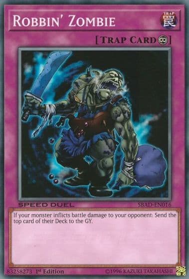 Robbin Zombie Speed Duel: Attack from the Deep Yu-Gi-Oh! card