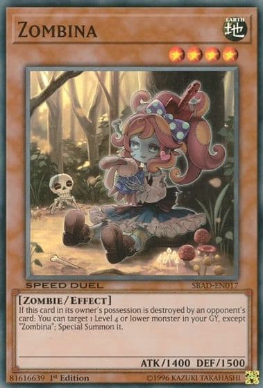 Zombina Speed Duel: Attack from the Deep Yu-Gi-Oh! card