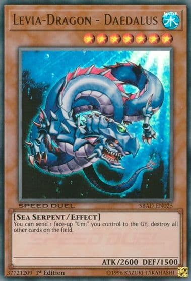 Levia Dragon Daedalus Speed Duel: Attack from the Deep Yu-Gi-Oh! card