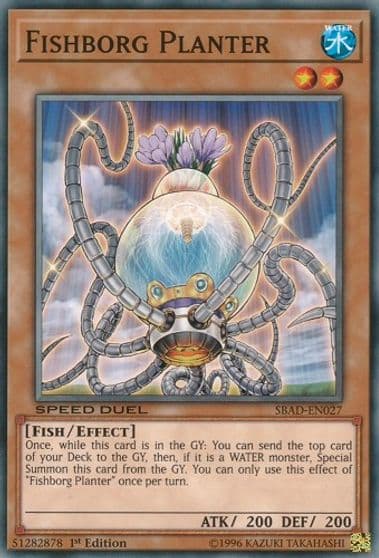 Fishborg Planter Speed Duel: Attack from the Deep Yu-Gi-Oh! card