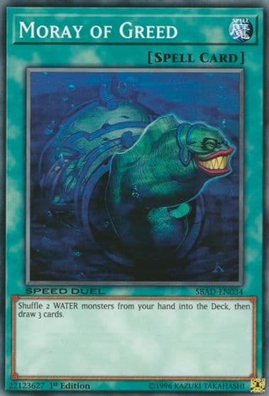 Moray of Greed Speed Duel: Attack from the Deep Yu-Gi-Oh! card