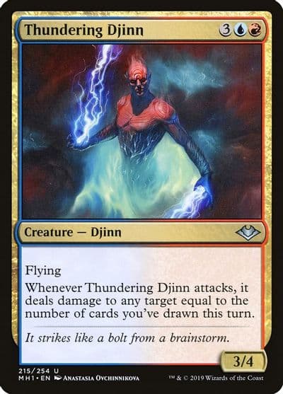 Thundering Djinn Modern Horizons Magic card