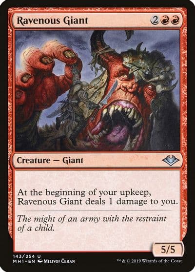 Ravenous Giant Modern Horizons Magic card