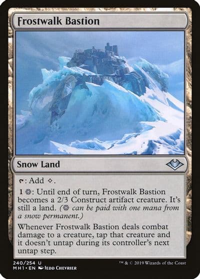 Frostwalk Bastion Modern Horizons Magic card