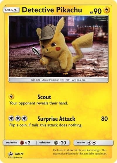 Detective Pikachu - SM170 SM Promos Pokemon card