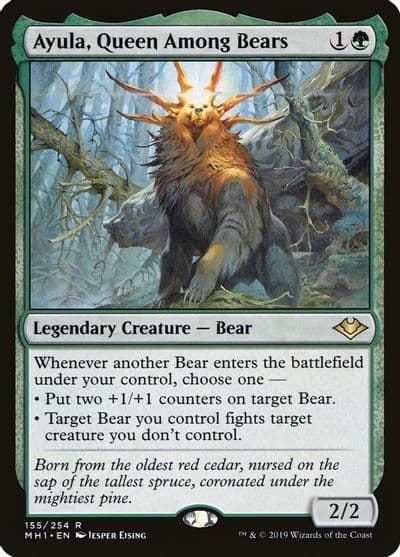 Ayula Queen Among Bears Modern Horizons Magic card