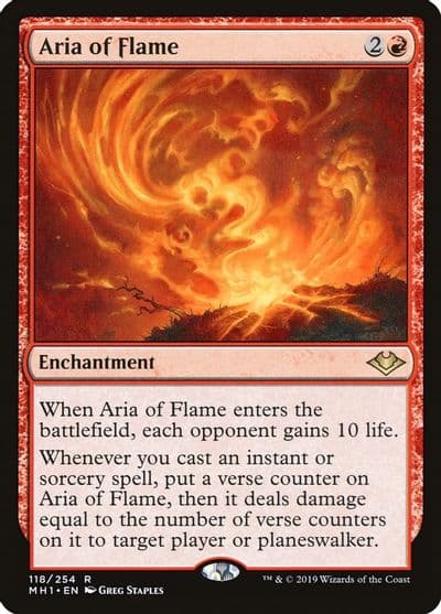 Aria of Flame Modern Horizons Magic card
