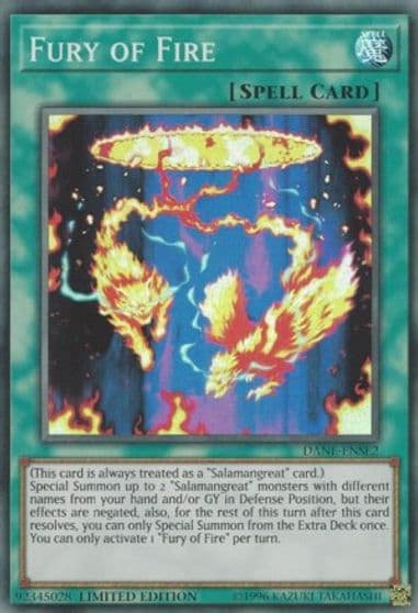 Fury of Fire Dark Neostorm Yu-Gi-Oh! card