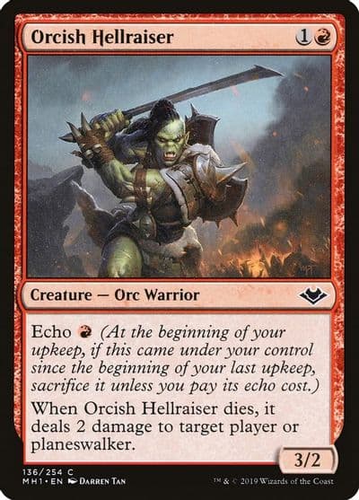 Orcish Hellraiser Modern Horizons Magic card