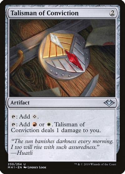 Talisman of Conviction Modern Horizons Magic card