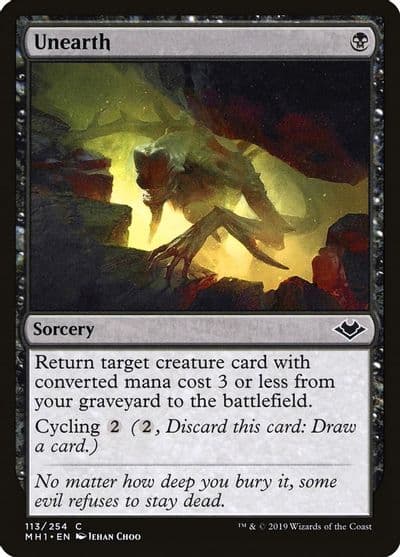 Unearth Modern Horizons Magic card