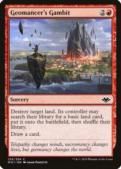 Geomancers Gambit Modern Horizons Magic card