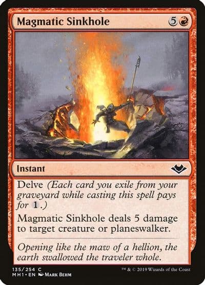Magmatic Sinkhole Modern Horizons Magic card
