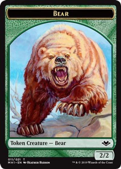 Bear Token Modern Horizons Magic card