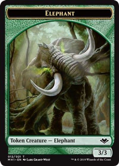 Elephant Token Modern Horizons Magic card
