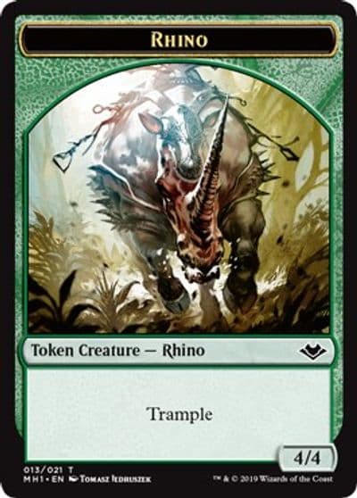 Rhino Token Modern Horizons Magic card