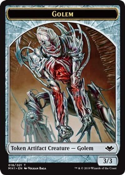 Golem Token Modern Horizons Magic card