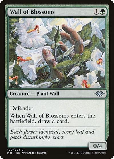 Wall of Blossoms Modern Horizons Magic card