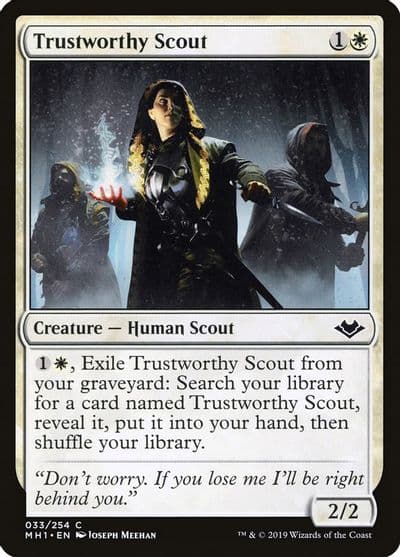 Trustworthy Scout Modern Horizons Magic card
