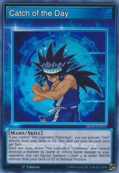 Catch of the Day Speed Duel: Attack from the Deep Yu-Gi-Oh! card