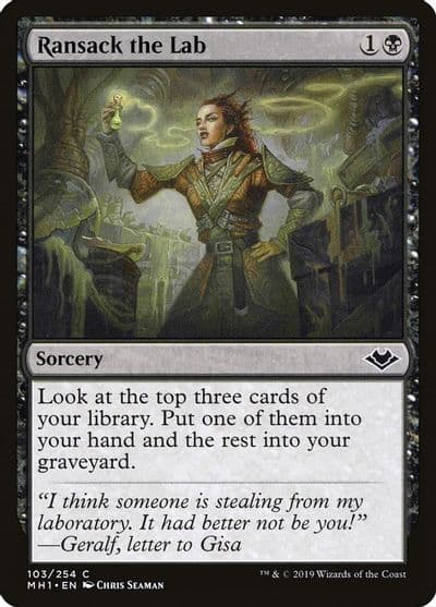 Ransack the Lab Modern Horizons Magic card
