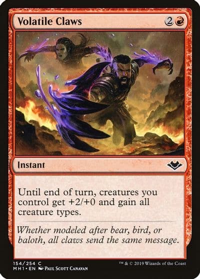 Volatile Claws Modern Horizons Magic card