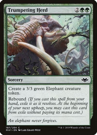 Trumpeting Herd Modern Horizons Magic card