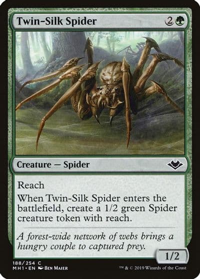 Twin Silk Spider Modern Horizons Magic card