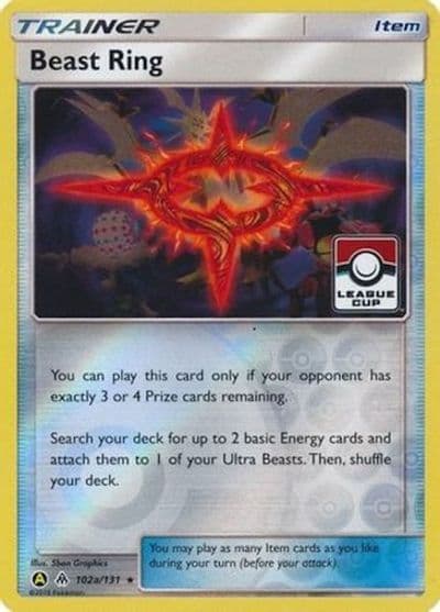Beast Ring - 102a/131 (League Cup) League & Championship Cards Pokemon card