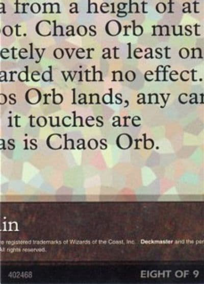Chaos Orb 8 of 9 Ultra Pro Puzzle Quest Media Promos Magic card