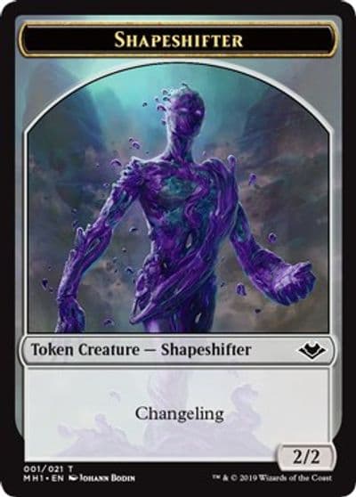 Shapeshifter Angel Double Sided Token Modern Horizons Magic card