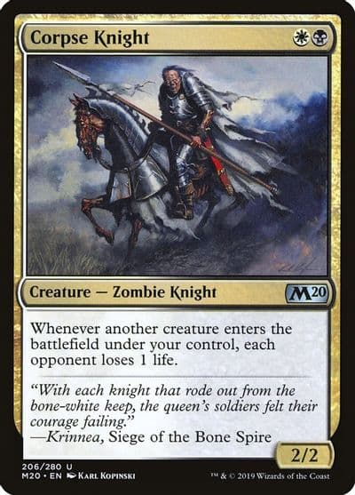 Corpse Knight Core Set 2020 Magic card