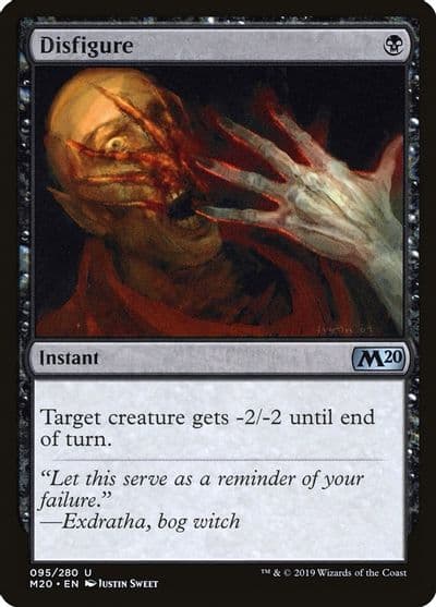 Disfigure Core Set 2020 Magic card