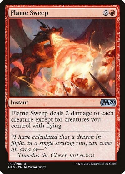 Flame Sweep Core Set 2020 Magic card