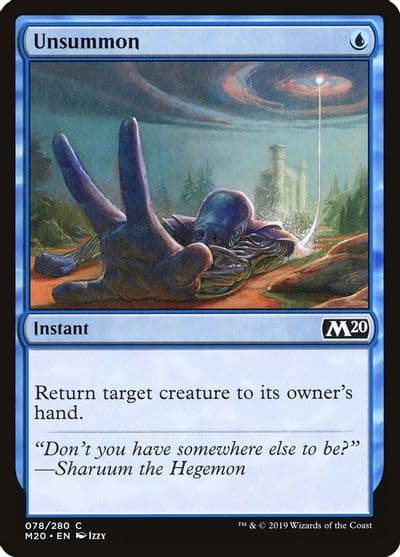 Unsummon Core Set 2020 Magic card