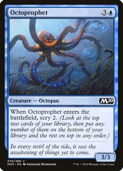 Octoprophet Core Set 2020 Magic card