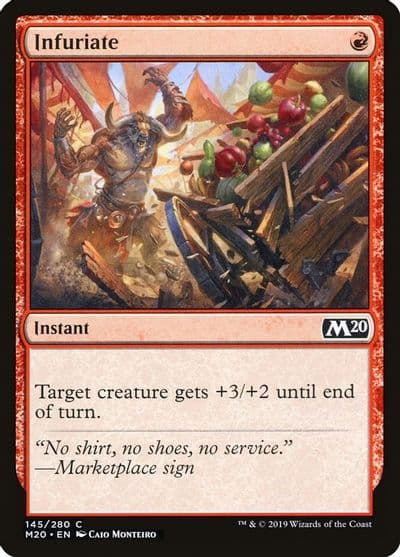 Infuriate Core Set 2020 Magic card