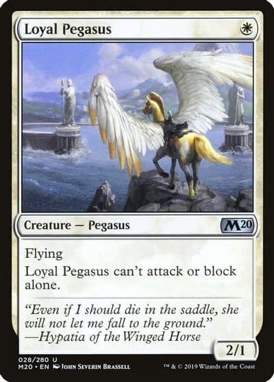 Loyal Pegasus Core Set 2020 Magic card