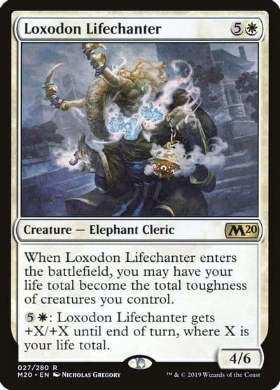 Loxodon Lifechanter Core Set 2020 Magic card