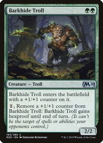 Barkhide Troll Core Set 2020 Magic card