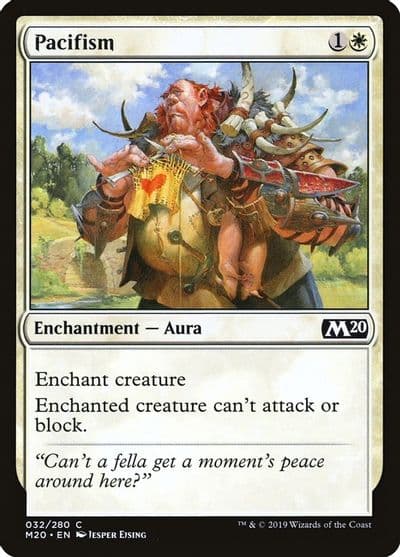 Pacifism Core Set 2020 Magic card
